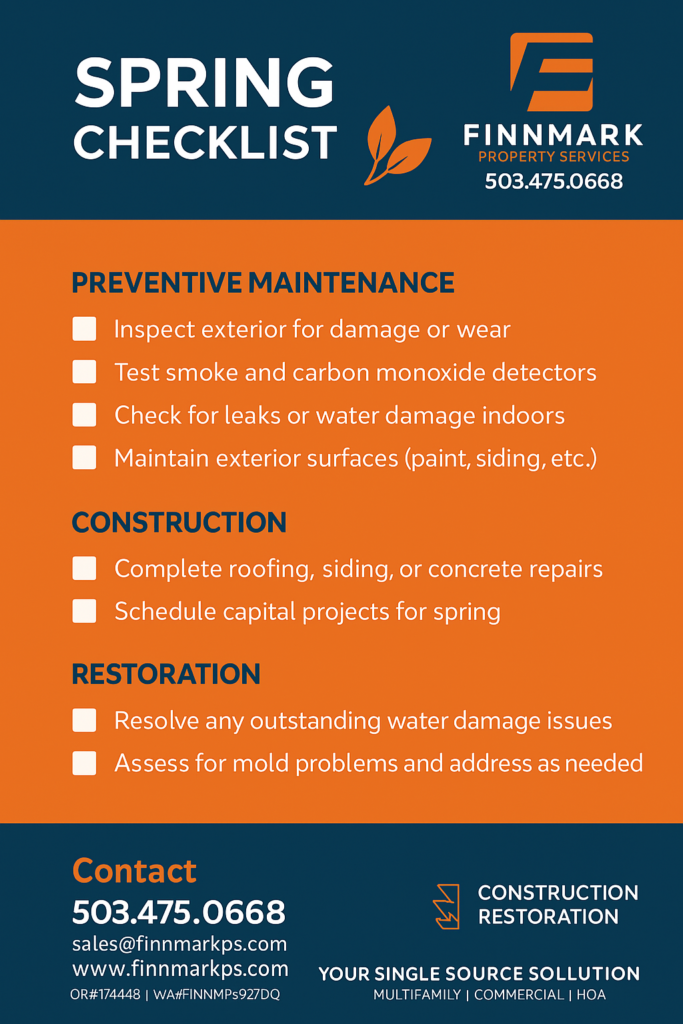 8 spring maintenance items to check inside and outside your rental property to keep tenants happy and protect your investment.