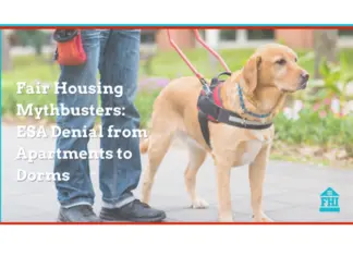 An ESA myth housing providers have that in certain situations they can deny an emotional support -most scenarios are rooted in myth not law.