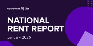 The national median rent dipped by 0.8 percent in December, closing the year with five straight months of rent decline
