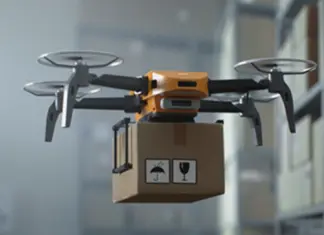 Delivery Drone Crashes Into Apartment Building There is a potential new headache for property managers now as an Amazon delivery drone crashed into an apartment building in Dallas