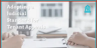 If a rental applicant chooses to appeal a denial management must adopt a judicial standard for the evidence-based decision.