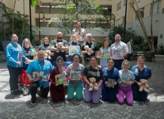 AppWork brought about 1,185 toys to the Ochsner Children’s Hospital with pledges from Apartmentalize attendees during the trade show.