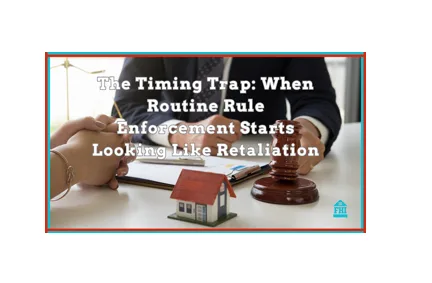 Routine rule enforcement like an ordinary lease violation can attract scrutiny when timing follows resident exercising a fair housing right.