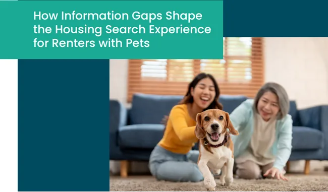 California research says pet policy information costs housing providers, renters time and money leaving renters without critical information