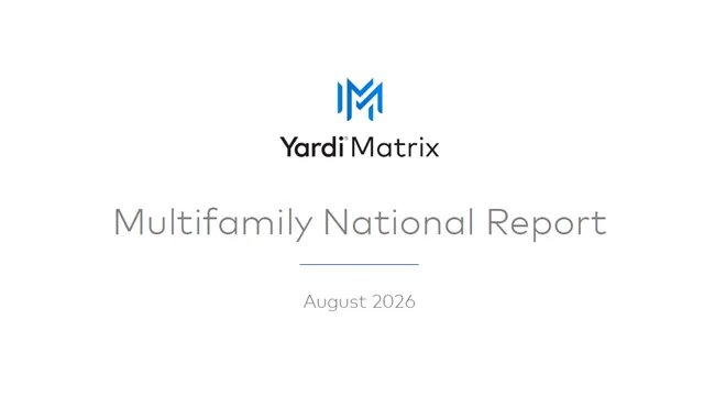9-9-26 Yardi Matrix Supply slowed but demand held steady as economic pressures test market but positive August trends brighten multifamily.